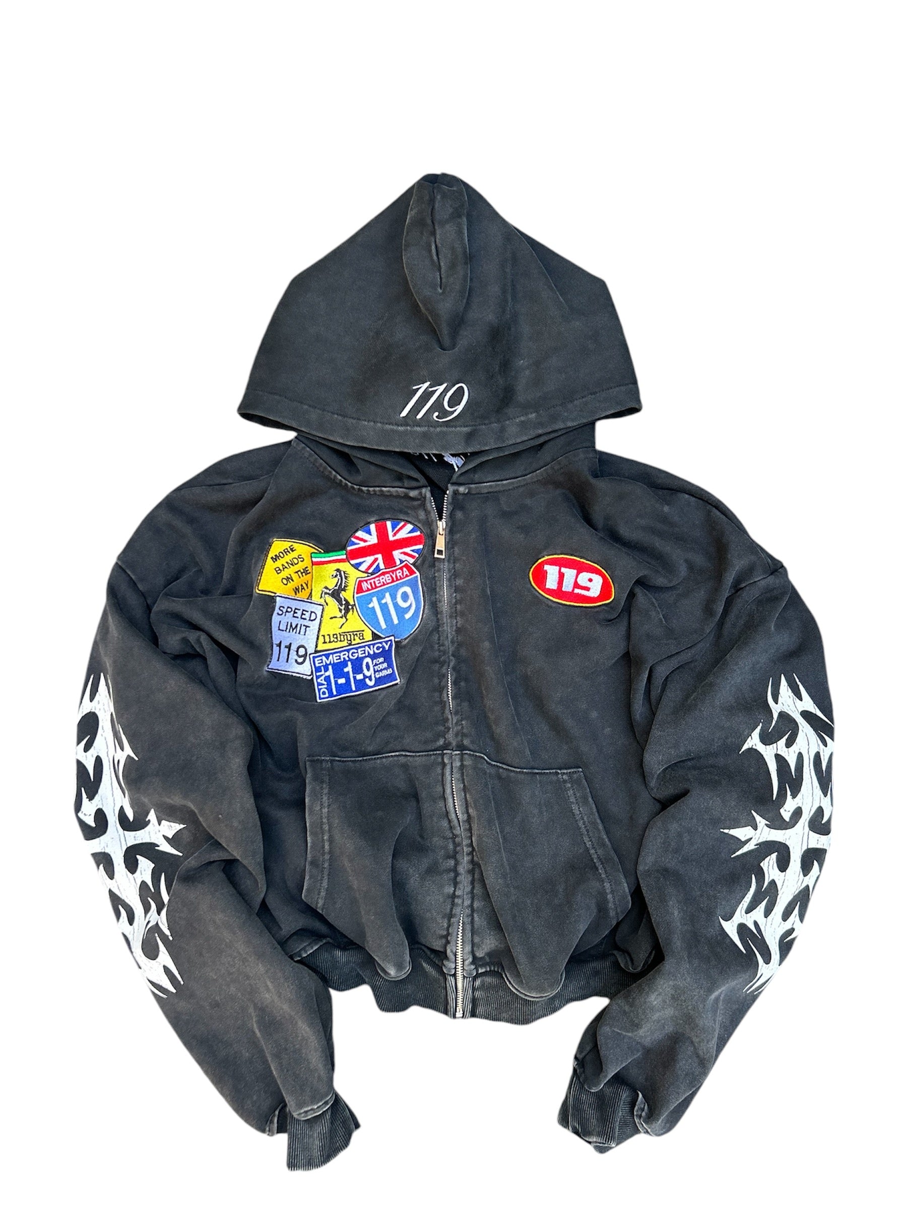 119 'Artisan' Patchwork Zip Up